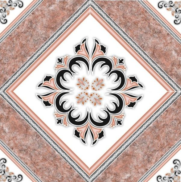 $8.990 M2 CERAMICA GEOMETRIC MARRON  45X45 CM       CAJA 2,32M2