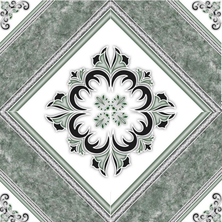 $8.990 M2 CERAMICA GEOMETRIC VERDE 35720 45X45        CAJA 2,32M2