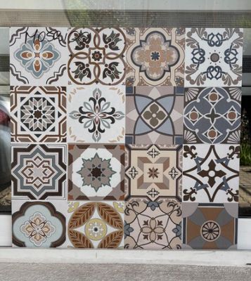 $ 14.990 M2 GRES PORCELANICO MOSAICO MULTICOLOR 60X60   CMS CAJA 1.44 M2