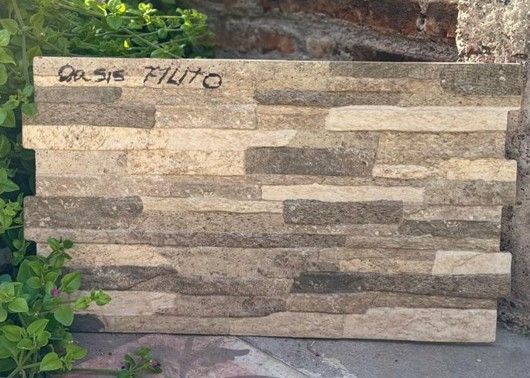 $ 12.990 M2 FACHALETA GRES PORCEL. OASIS FILITO  31X54 CMS  CAJA 1,51 M2