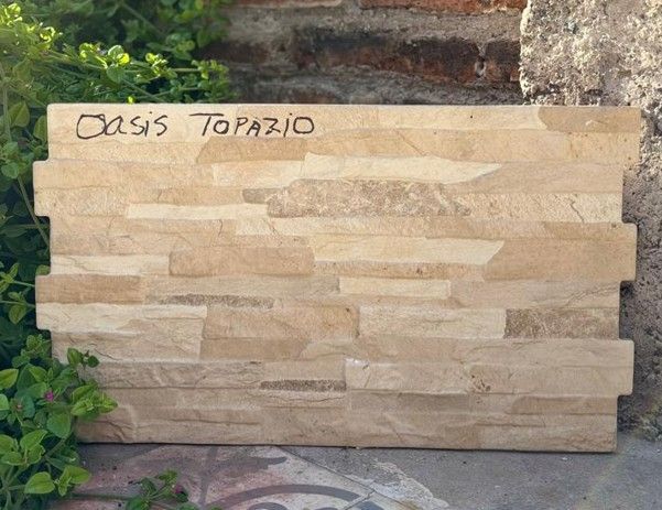 $ 12.990 M2 FACHALETA GRES PORCEL. OASIS TOPAZIO 31X54 CMS  CAJA 1,51 M2