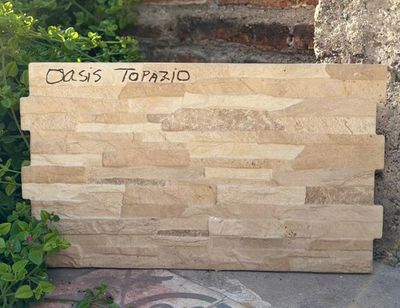 $ 12.990 M2 FACHALETA GRES PORCEL. OASIS TOPAZIO 31X54 CMS  CAJA 1,51 M2