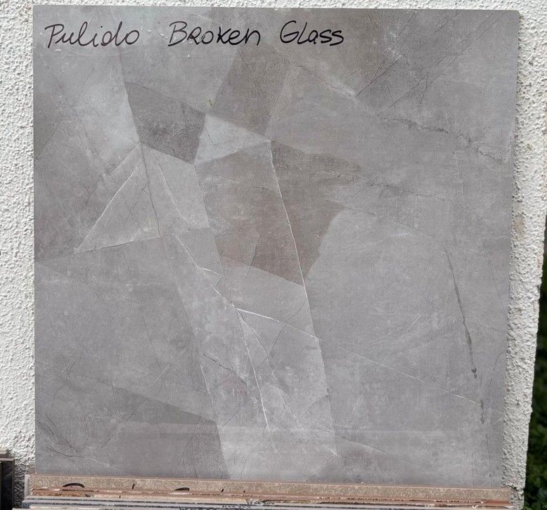$15.990 M2  PORCELANATO PULIDO BROKEN GLASS 60X60 CMS  CAJA 1,44 M2