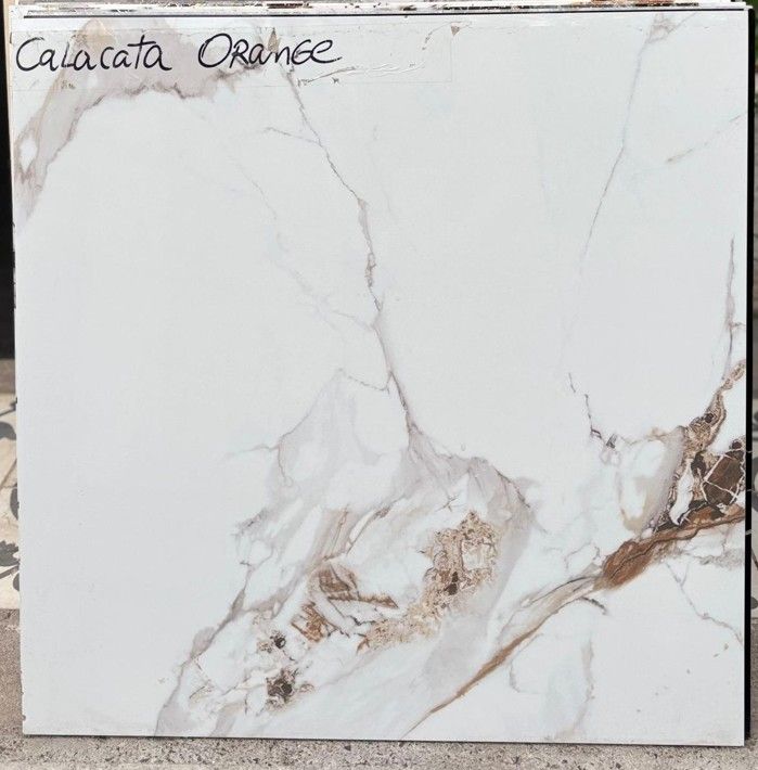 $15.990 M2  PORCELANATO PULIDO CALACATA ORANGE 60X60 CMS  CAJA 1,44 M2