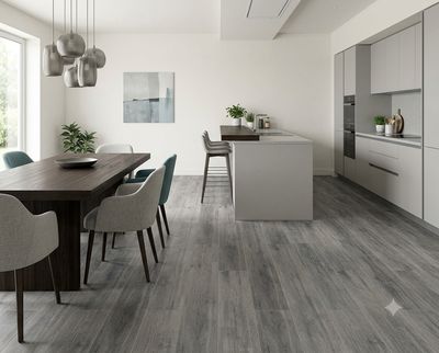 $ 10.990 M2 GRES CERAMICO  FOREST GREY 15,4X60 CMS    CAJA 1,56 M2