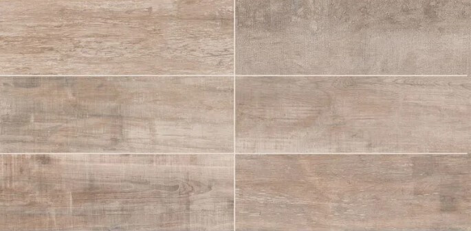 $ 13.990 M2 GRES PORCELANICO MEDLEY  BEIGE 18.7X56.1 CMS  CAJA 1,93 M2