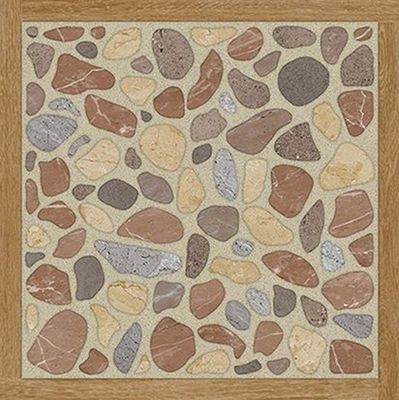 $ 7.990 M2 CERAMICA PEDREGAL MARRON 2.0   46X46 CMS  CAJA 2,58 M2