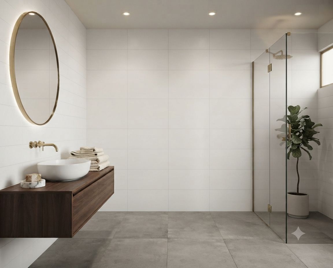 $ 9.990 M2 CERAMICA WHITE FROST PLUS MATE 31X60 CMS    CAJA 2.03 M2