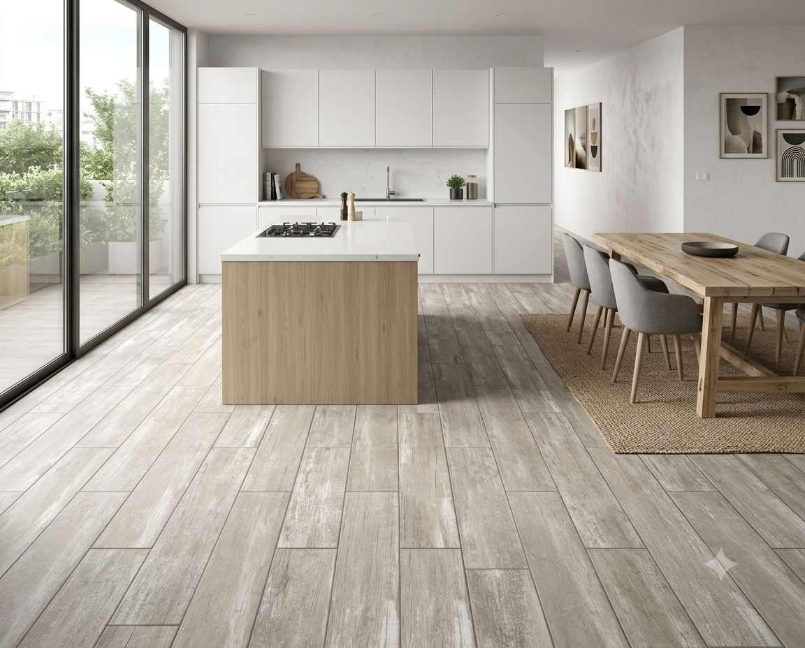 $8.990 M2 CERAMICA BILOBA NATURAL 51X51 CMS  CAJA 2,08 M2