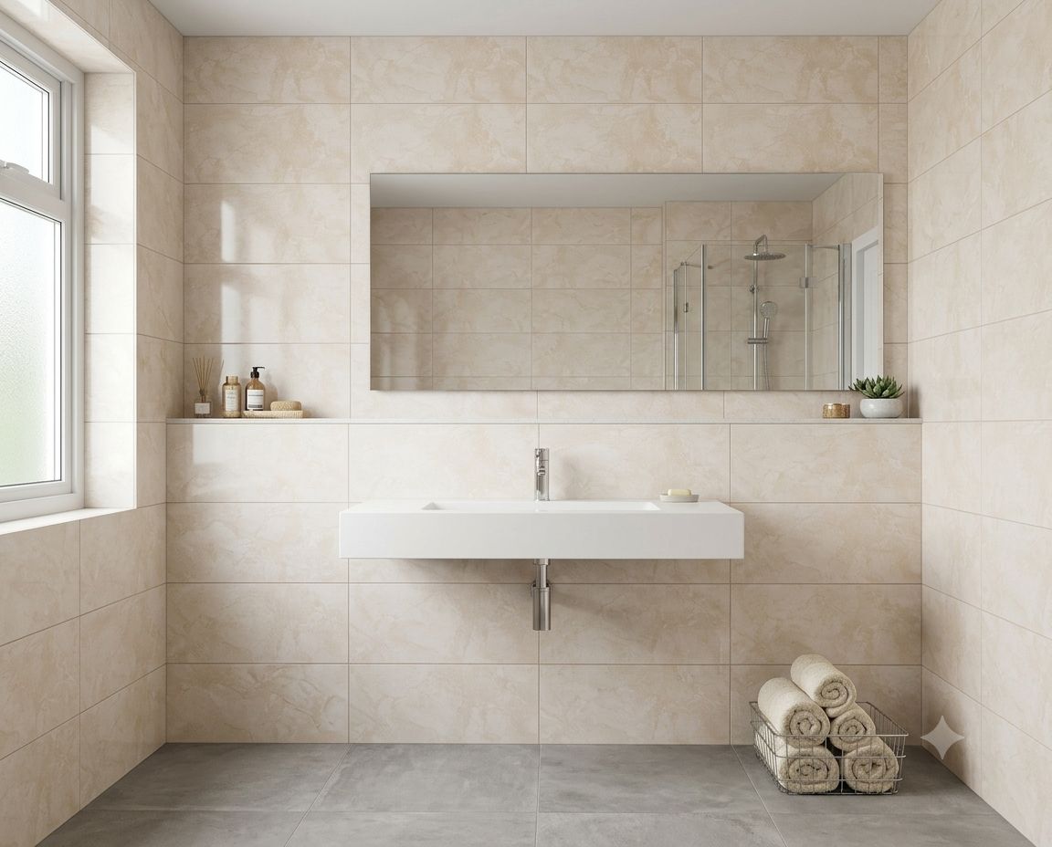 $8.990  M2 CERAMICA VOGUE BEIGE  30X40  CMS                                       CAJA 1,58 M2