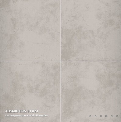 $ 8.990 M2   CERAMICA ALISADO GRIS                     51X51 CMS                      CAJA 2.08 M2