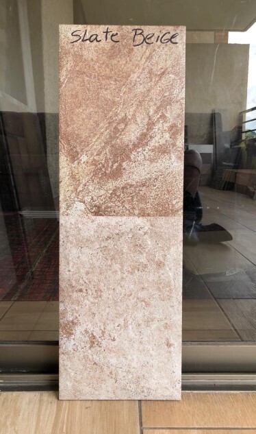 $ 16.990 M2 FACHALETA GRES PORCELANICO SLATE BEIGE 20X60 CMS  CAJA 1.44 M2