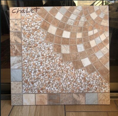 $ 8.990 M2 CERAMICA CHALET  45X45 CMS CAJA 2,25M2