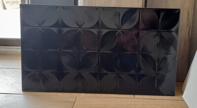 $ 8.990  M2 CERAMICA LUXOR BLACK     32X58 CMS              CAJA 2.02 M2