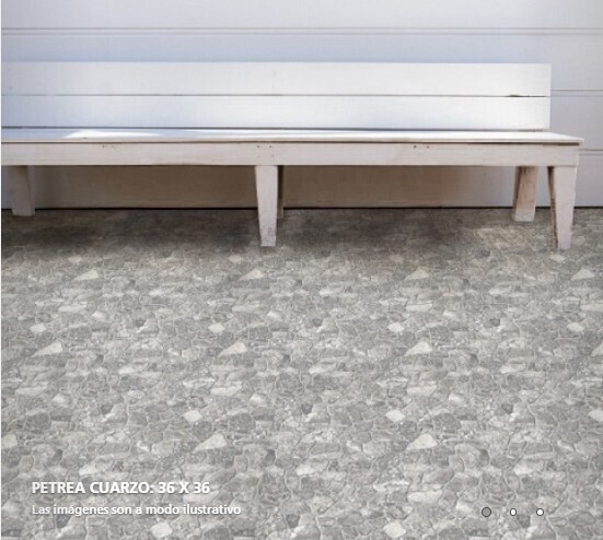 $ 7.490 M2 CERAMICA CUARZO 2.0  36X36 CMS  CAJA 2,68 M2