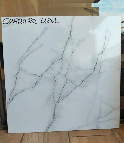$13.990 M2 GRES PORCELANICO BRILLANTE CARRARA AZUL 60X60 CM  CAJA 1.44 M2