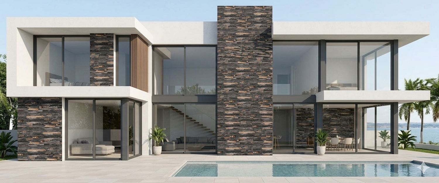$ 9.990 M2  FACHALETA PETRA 35X70 CMS  CAJA 1,68 M2