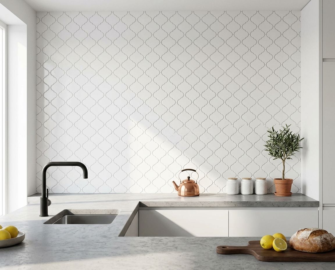 $8.990 M2 CERAMICA MARROQUI BLANCO 25X40 CMS CAJA 1.5 M2