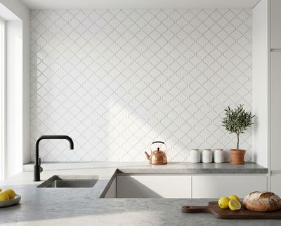$8.990 M2 CERAMICA MARROQUI BLANCO 25X40 CMS CAJA 1.5 M2