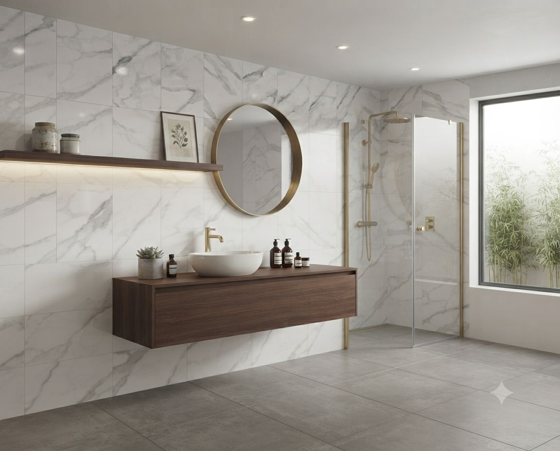 $9.990 M2 CERAMICA CARRARA 1RA 31X53 CM  CAJA 1.65 M2