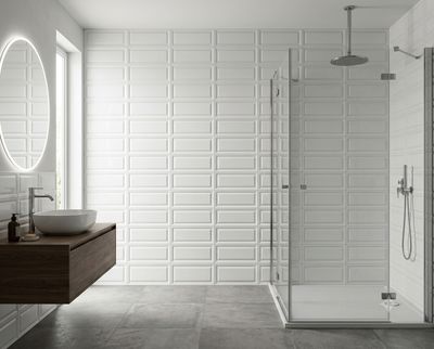 $ 8.990 M2 CERAMICA RECTANGULO BLANCO 32X62 CMS  CAJA  2 M2