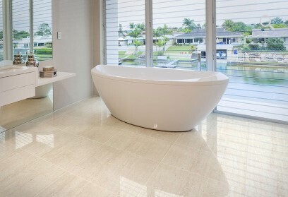 $ 15.990 M2 GRES PORCELANICO PULIDO ARENAL  60X60 CMS  CAJA 1.80 M2