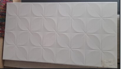 $ 8.990  M2 CERAMICA LUXOR BLANC               32X58  CMS              CAJA 2.02 M2