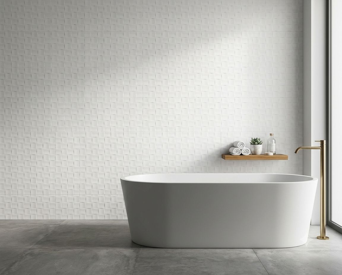 $ 9,990  M2 CERAMICA CUADRICULA BL 33X57 CMS CAJA 2.5 M2