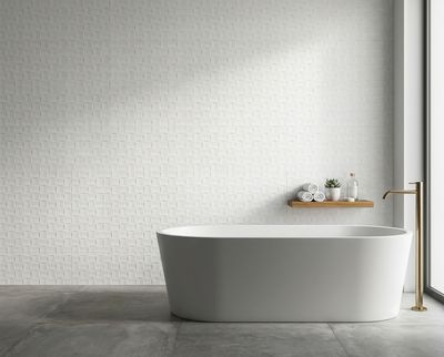 $ 9,990  M2 CERAMICA CUADRICULA BL 33X57 CMS CAJA 2.5 M2
