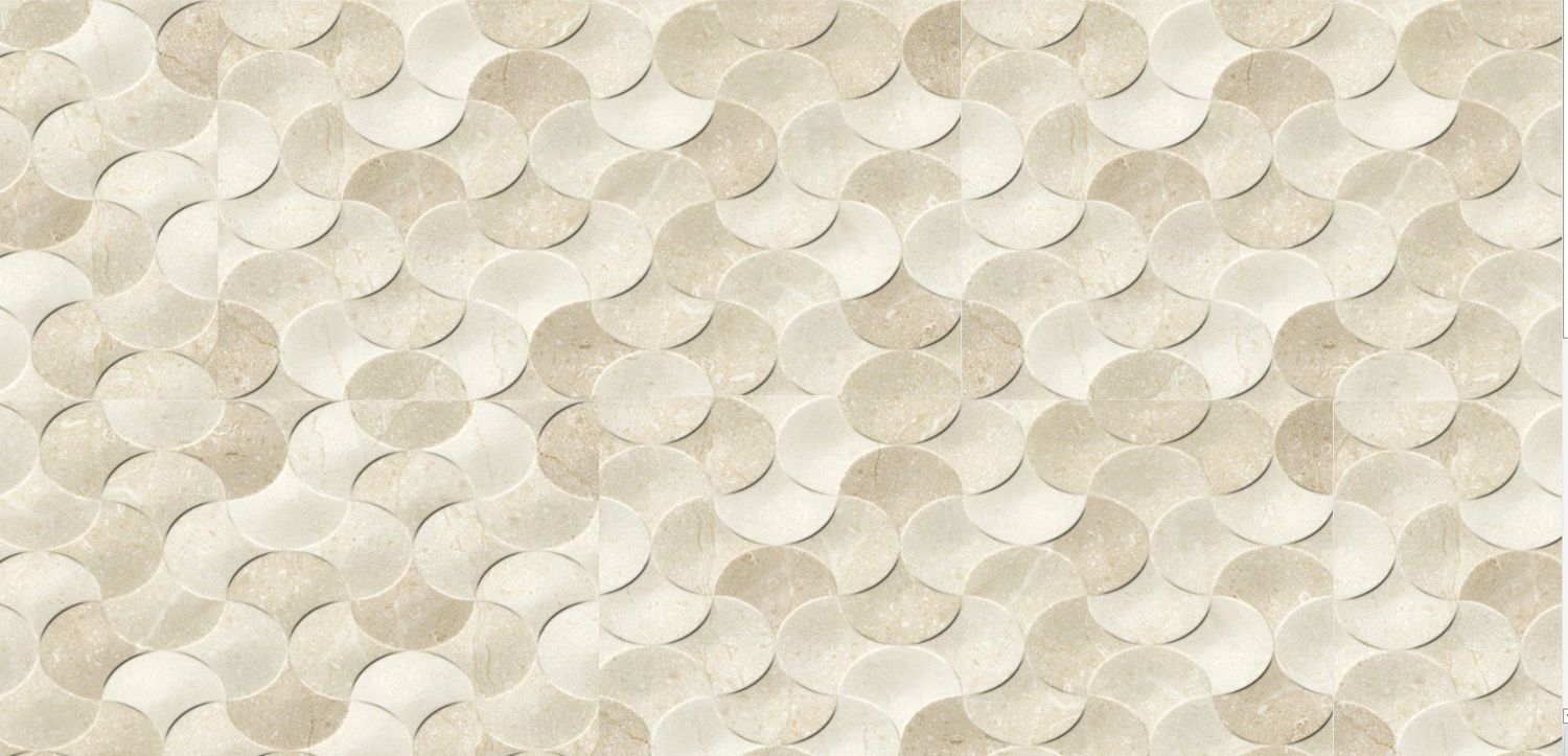 $ 8.990 M2 CERAMICA LYRIO BEGE DECO  33X59 CMS  CAJA 2.3 M2