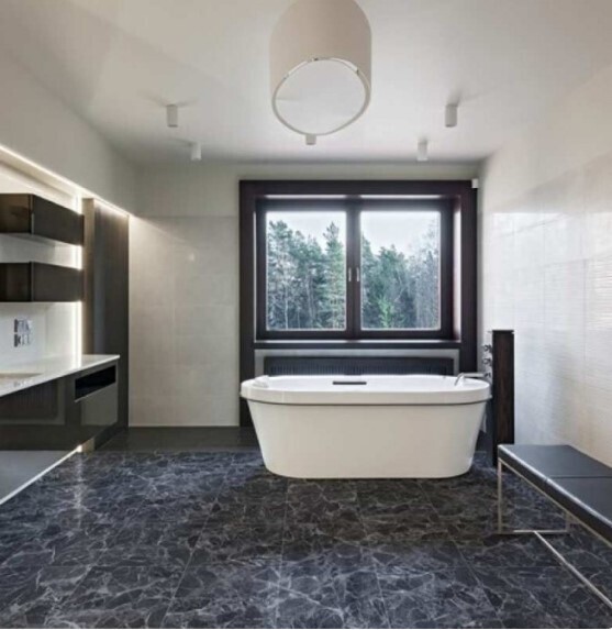 $8.990  M2 CERAMICA PIAMONTE NERO 51X51 CMS                                                 CAJA 2,08 M2