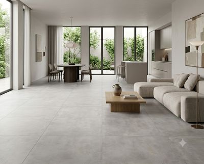 $8.990  M2 CERAMICA PORTLAND GRIS 51X51 CMS                                                   CAJA 2.08 M2
