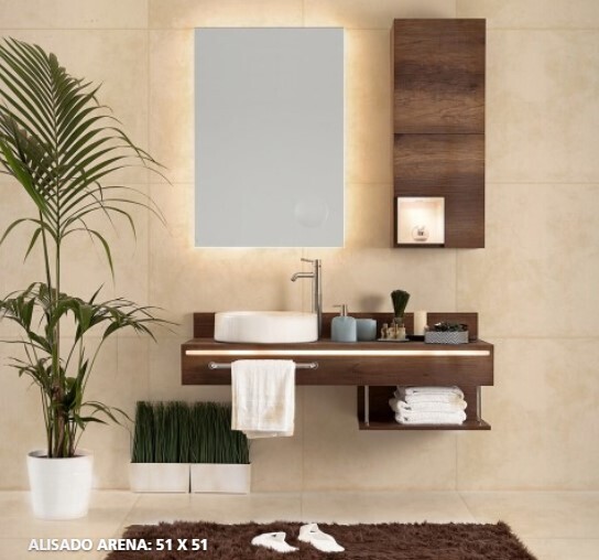 $8.990 M2   CERAMICA ALISADO ARENA                     51X51 CMS                      CAJA 2.08 M2