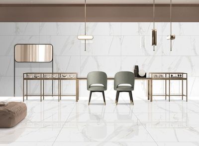 $14.990 M2 PORCELANATO PULIDO STATUARIO REGAL GOLD 60X120 CMS  CAJA 1,44 M2