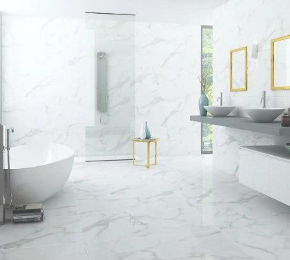 $14.990 M2 PORCELANATO PULIDO STATUARIO DALLAS 60X120 CMS  CAJA 1,44 M2