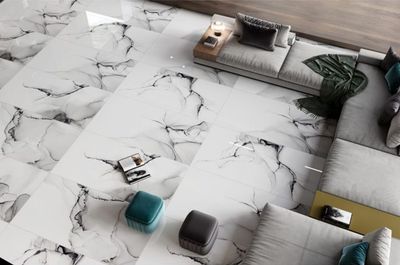 $14.990 M2 PORCELANATO PULIDO CLOUDY WHITE 60X120 CMS  CAJA 1,44 M2