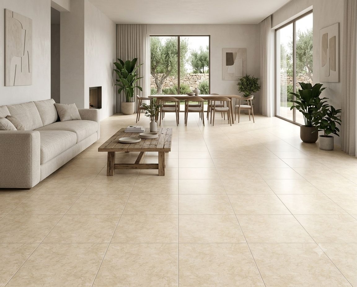 $ 7.490 M2 CERAMICA BENFICA MARFIL 36X36 CMS  CAJA 2,68 M2