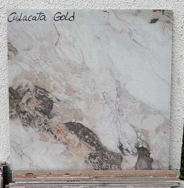 $14.990 M2  PORCELANATO PULIDO CALACATA GOLD 60X60 CMS  CAJA 1,44 M2