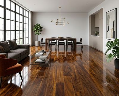 $15.990 M2 PISO FLOTANTE BRILLANTE 8.3 MM KRETA 19.8 CM X 1,22 MT CAJA 3.14 M2