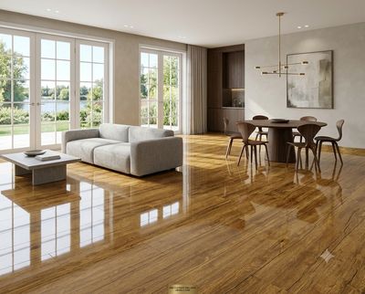 $15.990 M2 PISO FLOTANTE BRILLANTE 8.3 MM LIBANO 19.8 CM X 1,22 MT CAJA 3.14 M2
