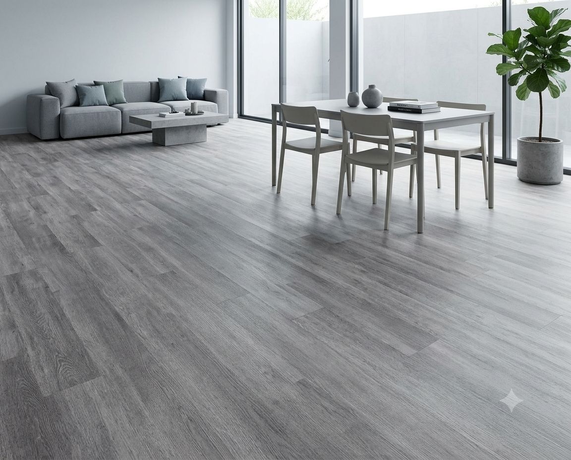 $13.990 M2 SPC  OAK GREY  5.5 MM  19 CM X  1.22 MT CAJA 2,24 M2