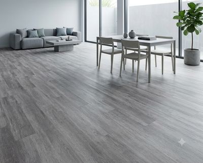 $13.990 M2 SPC  OAK GREY  5.5 MM  19 CM X  1.22 MT CAJA 2,24 M2
