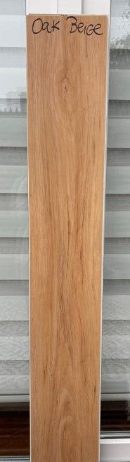 $13.990 M2 SPC  OAK BEIGE 5.5 MM  19 CM X  1.22 MT CAJA 2,24 M2
