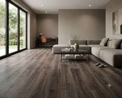 $13.990 M2 SPC  OAK NOGAL 5.5 MM  19 CM X  1.22 MT CAJA 2,24 M2