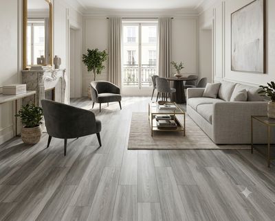 $9.990 M2  PISO FLOTANTE  8.0 MM PARIS 20 CM X 1.2 MT CAJA  2,44 M2