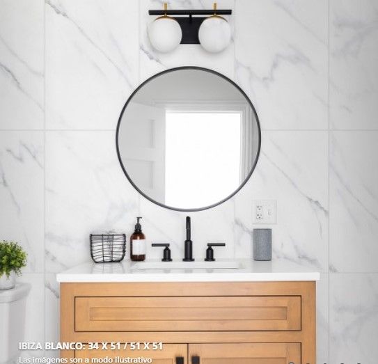 $8.990  M2 CERAMICA IBIZA BLANCO 34X51 CMS                                                   CAJA 2,27 M2