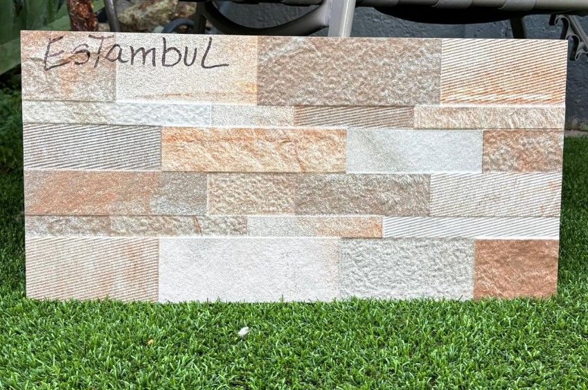 $12.990 M2 FACHALETA PORCELANATO ESTAMBUL 30X60 CMS  CAJA 1.44 M2