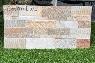 $12.990 M2 FACHALETA PORCELANATO ESTAMBUL 30X60 CMS  CAJA 1.44 M2