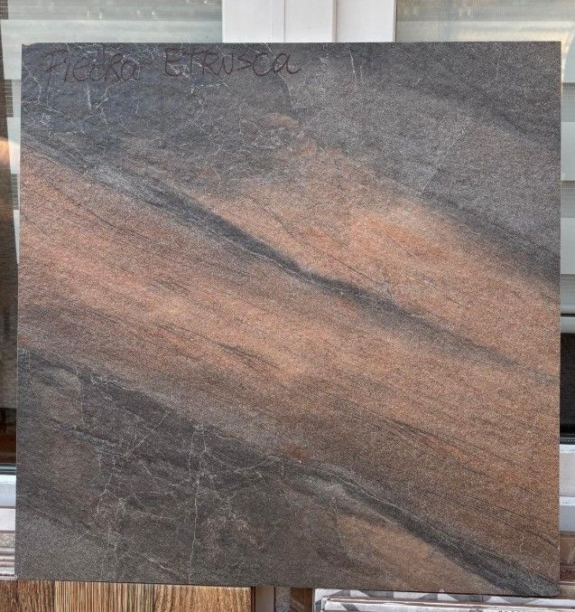 $ 15.990  M2 PORCELANATO PIEDRA ETRUSCA  60X60 CMS                                        CAJA 1,44 M2