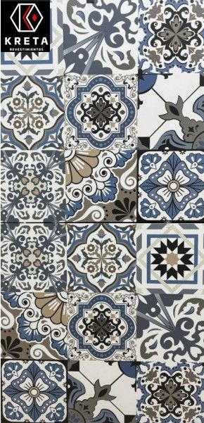 $ 16.990  M2 PORCELANATO AZULEJO VINTAGE  60X60 CMS                                        CAJA 1,44 M2